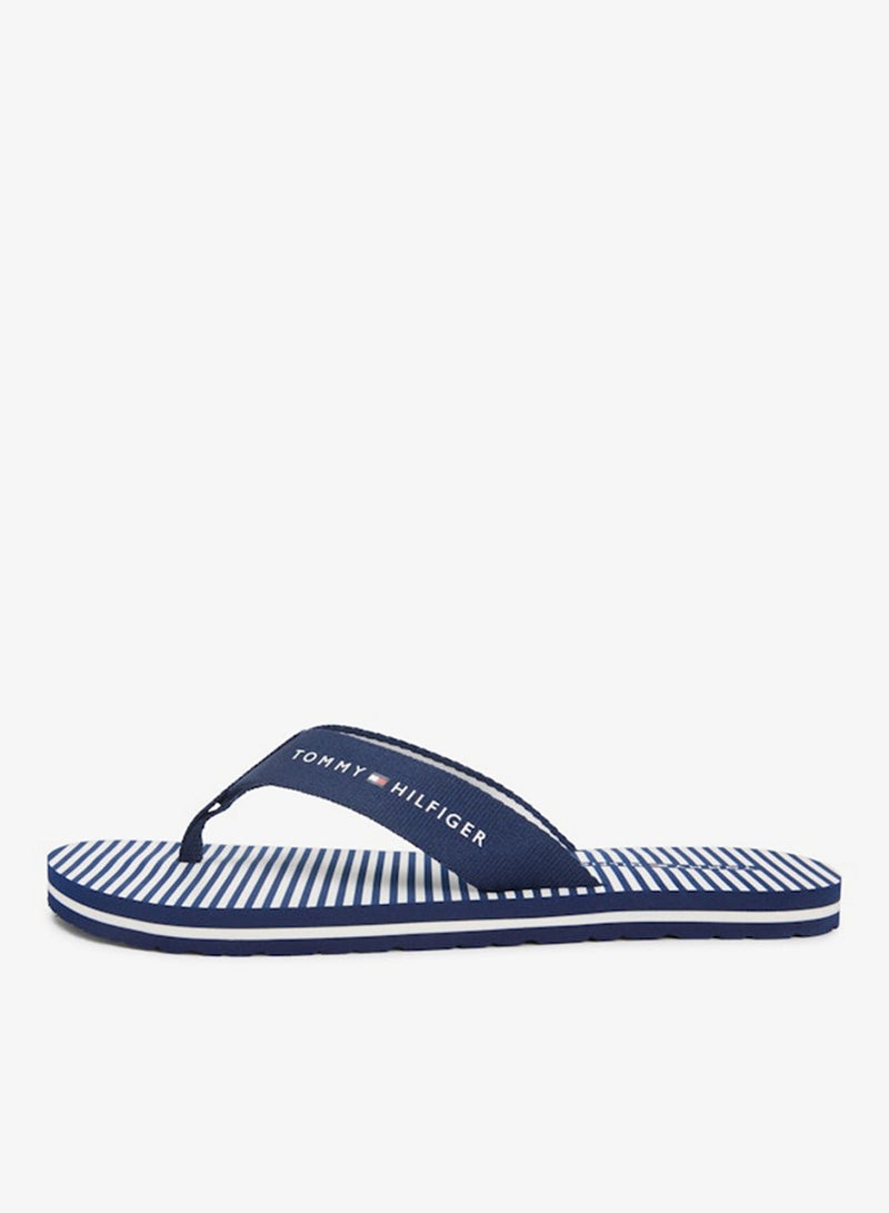 TOMMY HILFIGER Webbing Strap Ithaca Stripe Flip-Flops - Image 2